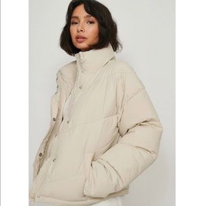 NA-KD pudded jacket, beige, size 36